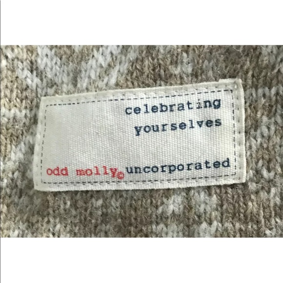 Odd Molly Sweater Blazer 3 Medium Large Lambs wool - Picture 4 of 9